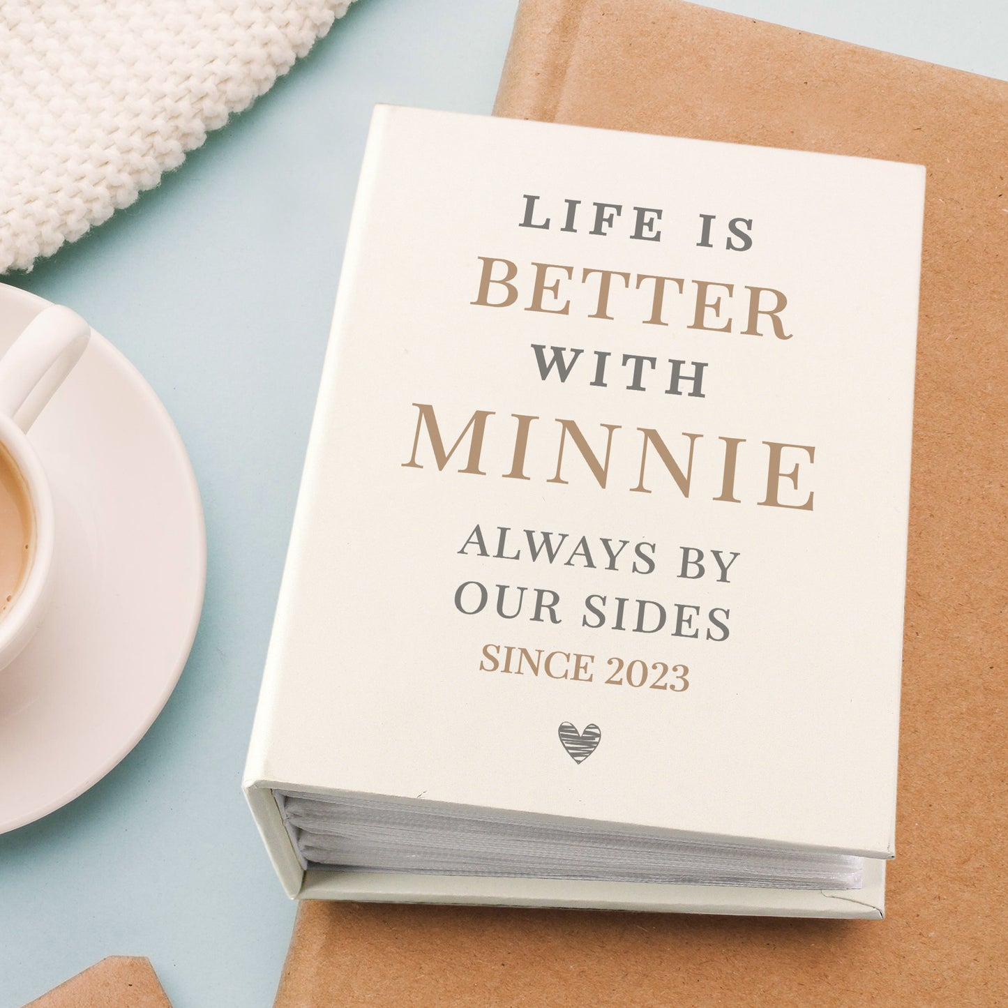 Personalised Life is Better With Pets 6x4 Photo Album with Sleeves