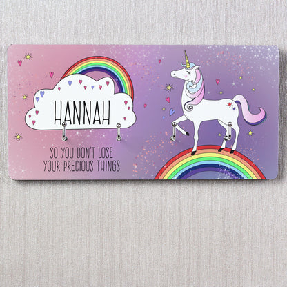 Personalised Unicorn Jewellery Hooks