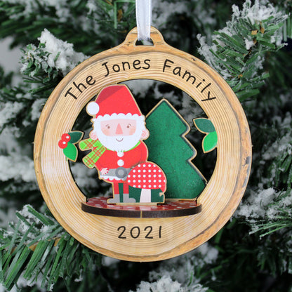 Personalised Make Your Own Toadstool Santa 3D Decoration Kit