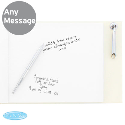 Personalised Religious Cross Hardback Guest Book & Pen