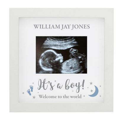 Personalised 'It's A Boy' Baby Scan Frame