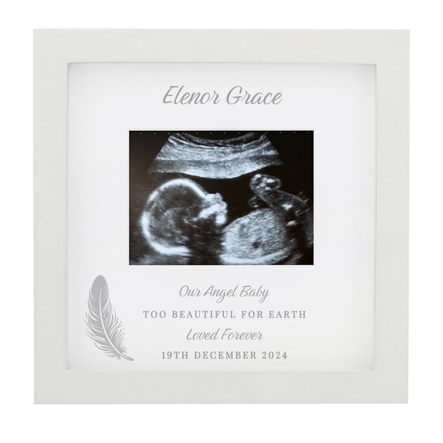 Personalised Memorial Baby Scan Photo Frame