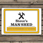 Personalised Man At Work Sign