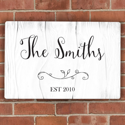 Personalised Rustic Metal Sign