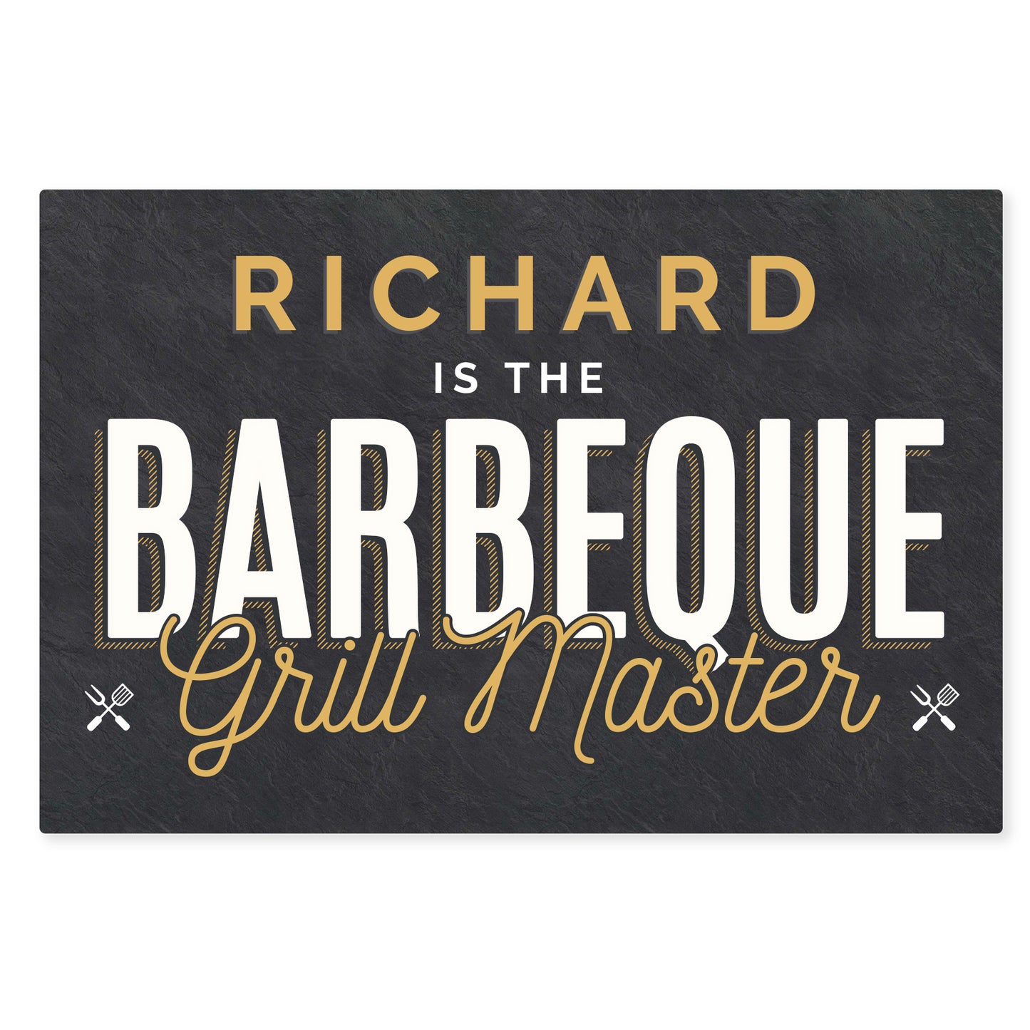 Personalised BBQ Grill Master Metal Sign