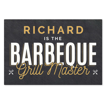 Personalised BBQ Grill Master Metal Sign