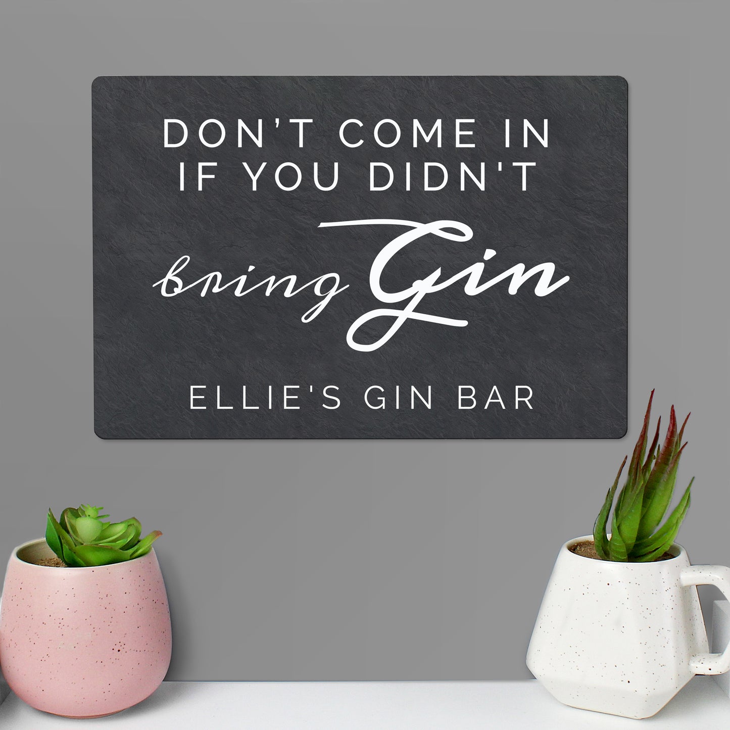 Personalised Gin Metal Sign