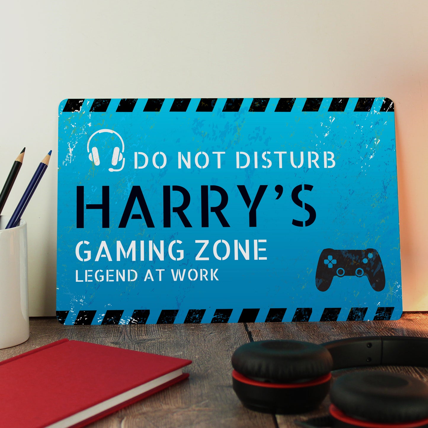 Personalised Gamer Do Not Disturb Metal Sign