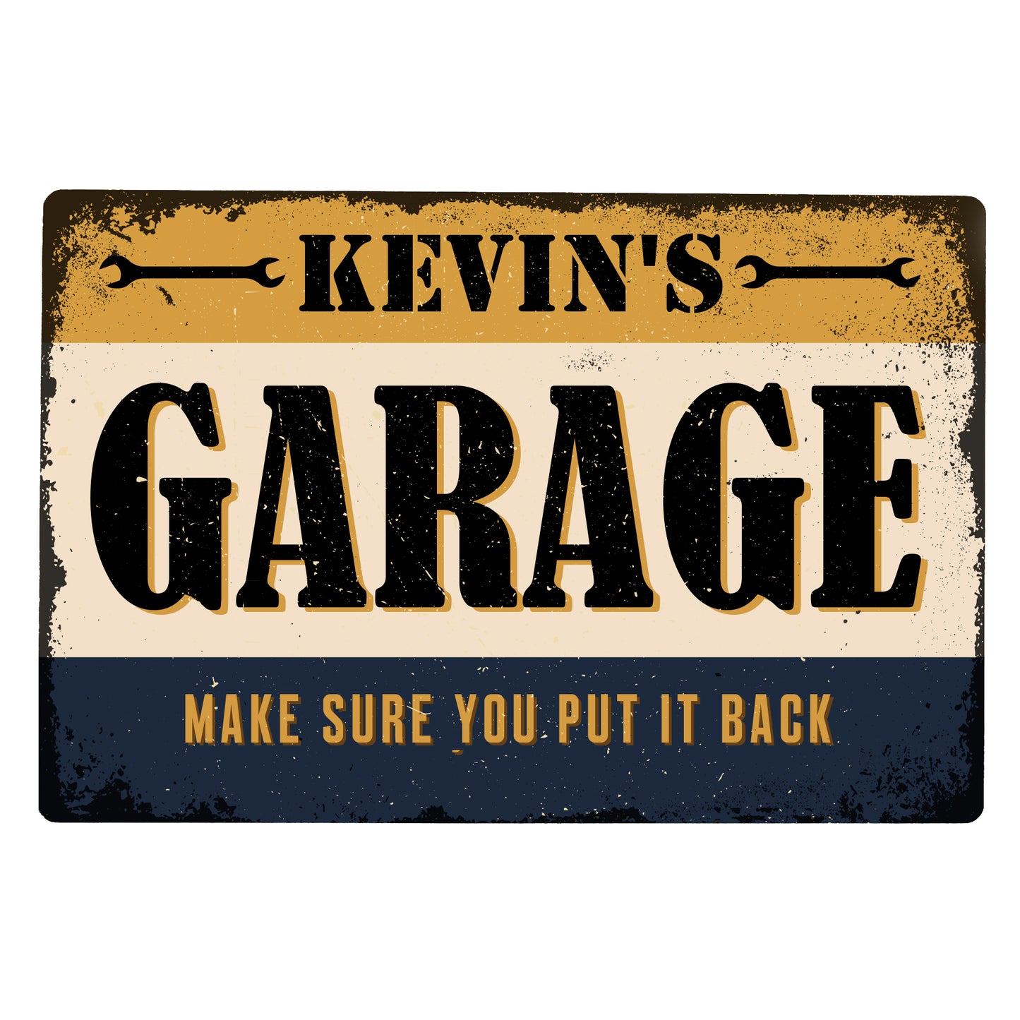 Personalised Garage Metal Sign