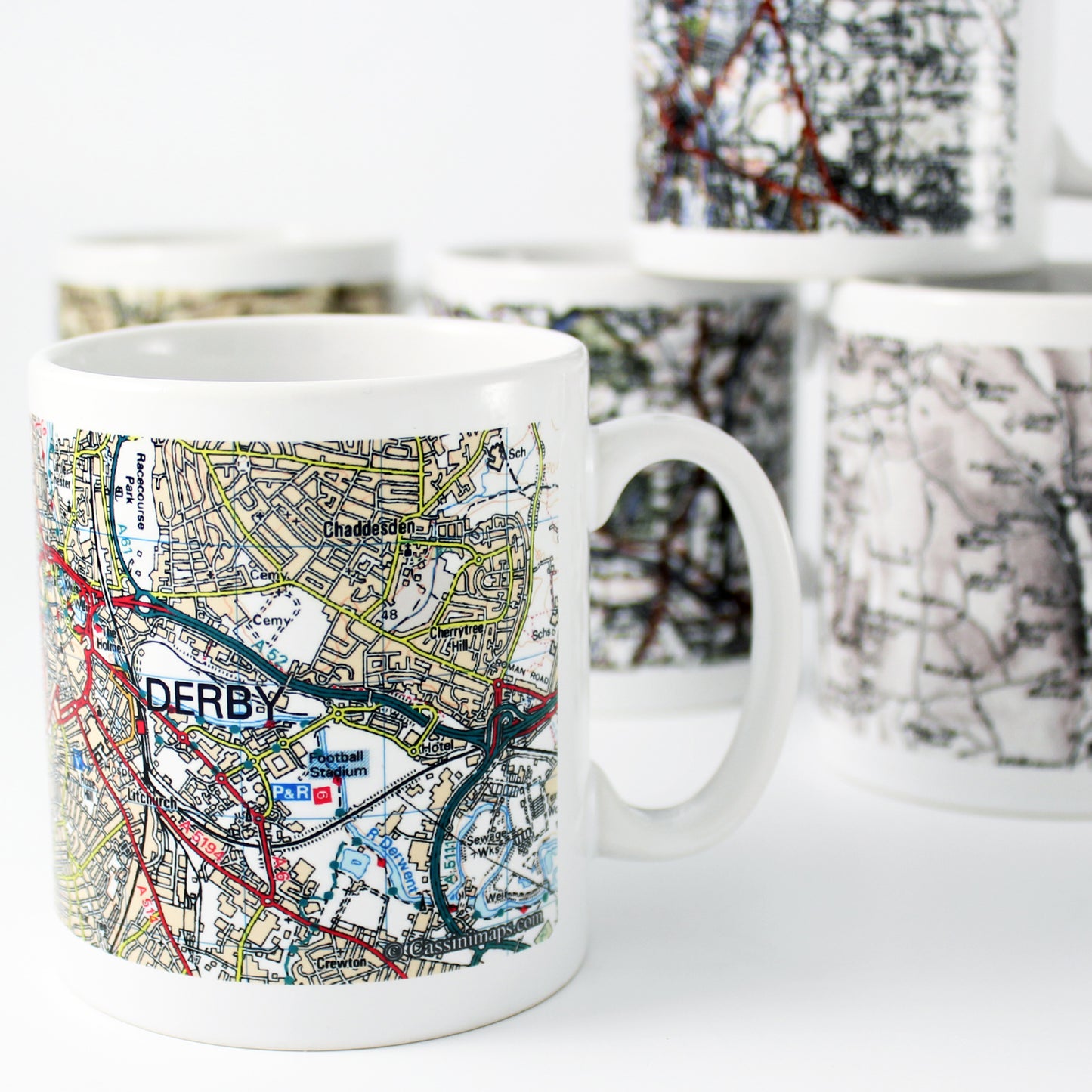 Personalised Present Day Edition Map Mug