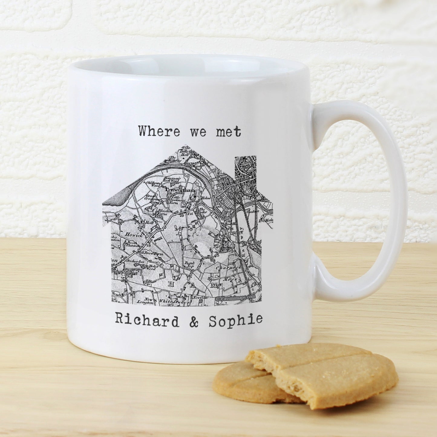 Personalised 1805 - 1874 Old Series Map Home Mug