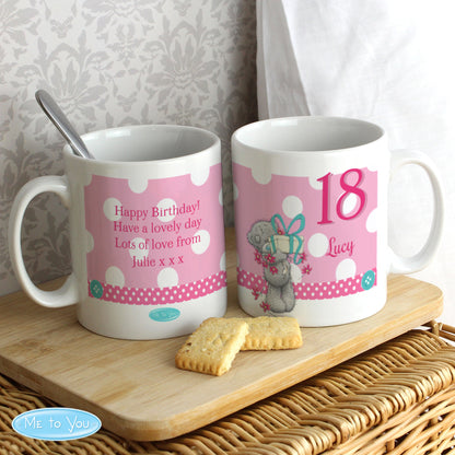 Personalised Me To You Birthday Big Age Female Mug