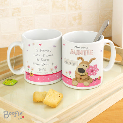 Personalised Boofle Flowers Mug