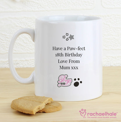 Personalised Rachael Hale Doodle Pug Mug