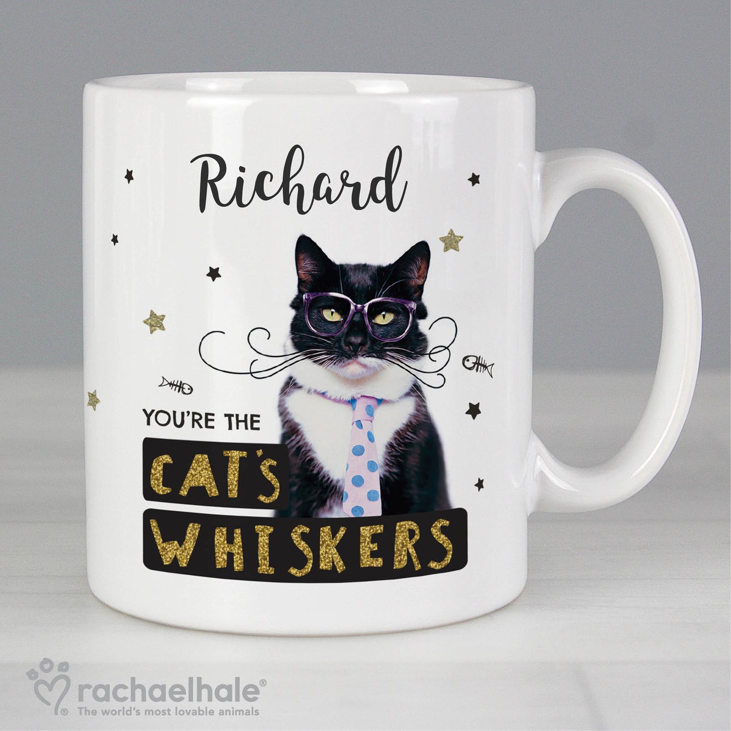 Personalised Rachael Hale 'You're the Cat's Whiskers' Mug