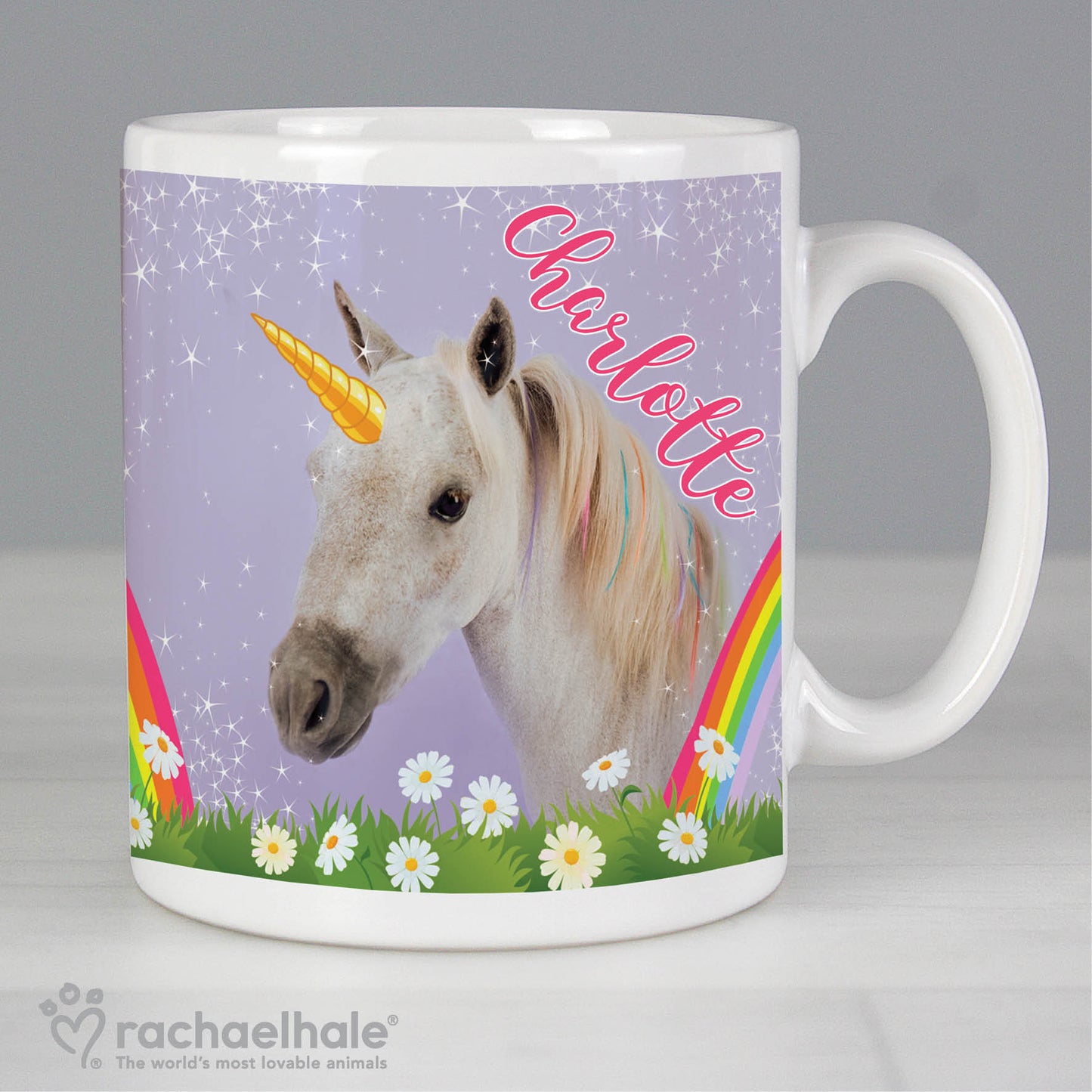 Personalised Rachael Hale Unicorn Mug