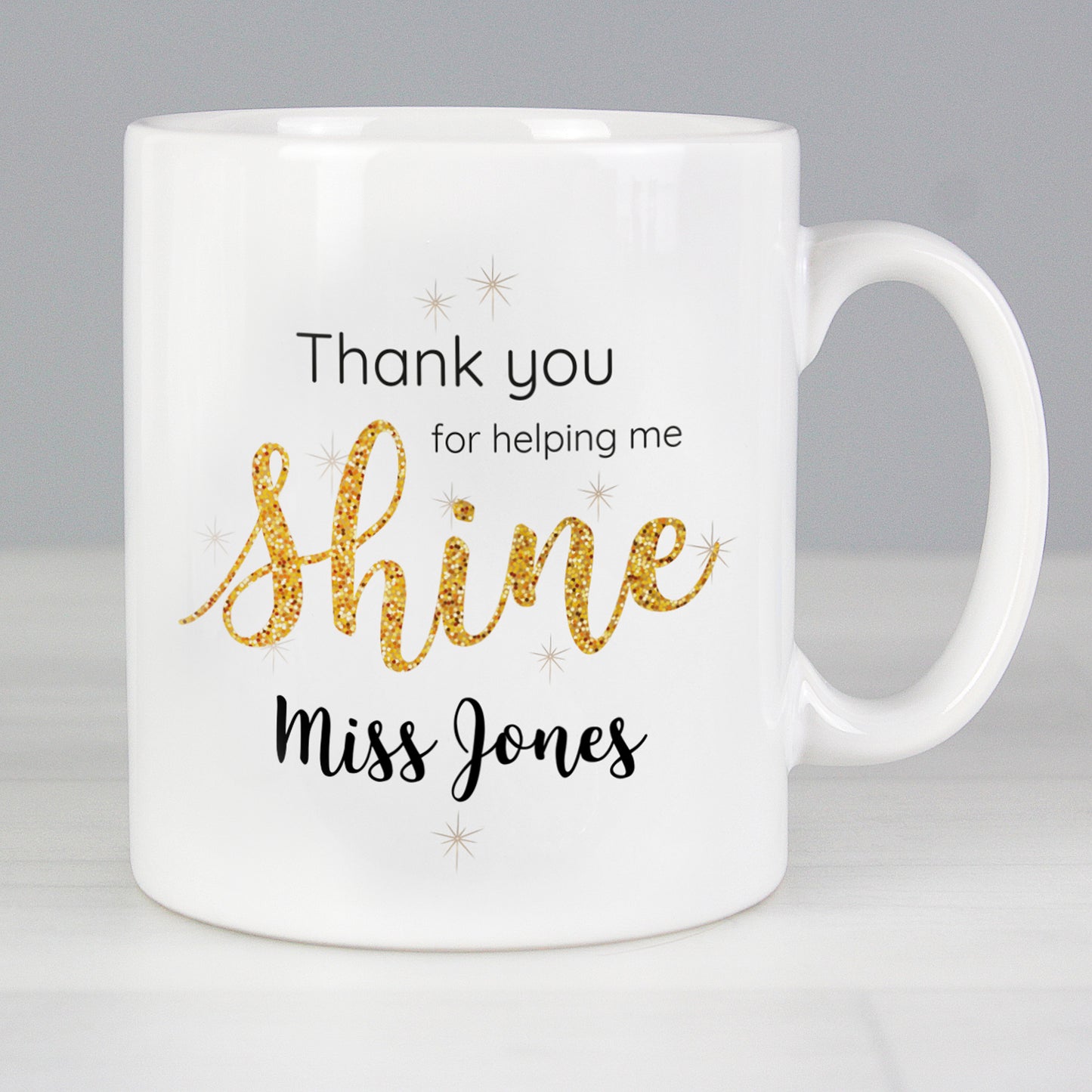 Personalised Shine Teacher Mug