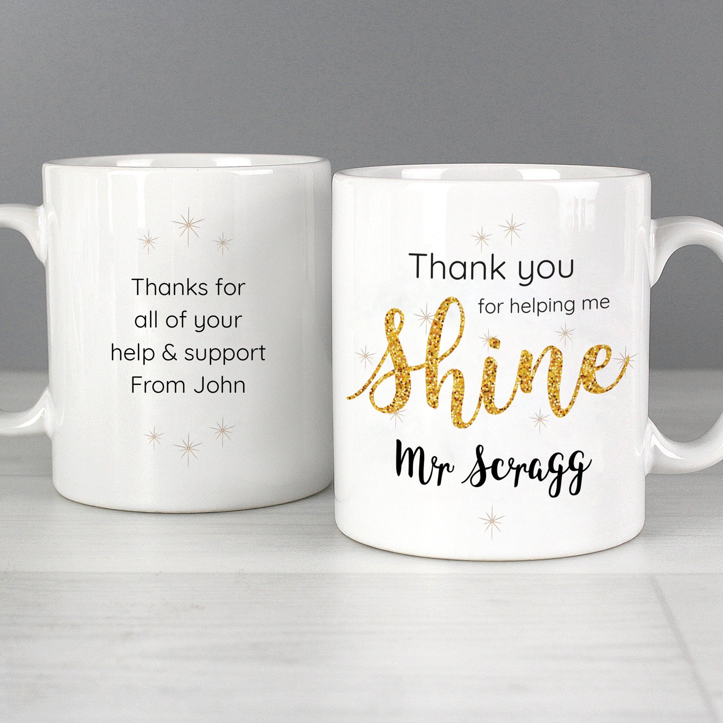 Personalised Shine Teacher Mug