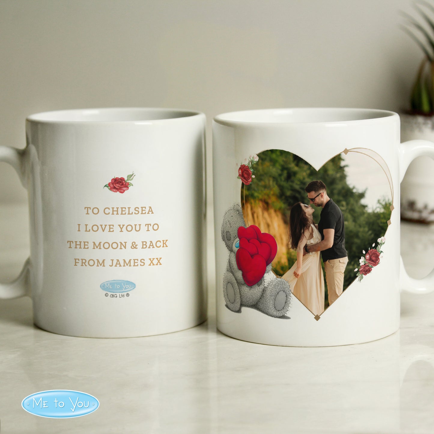 Personalised Me To You Valentines Photo Upload Mug