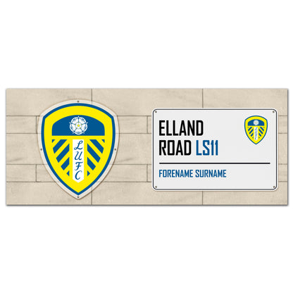 Leeds United FC Street Sign Mug