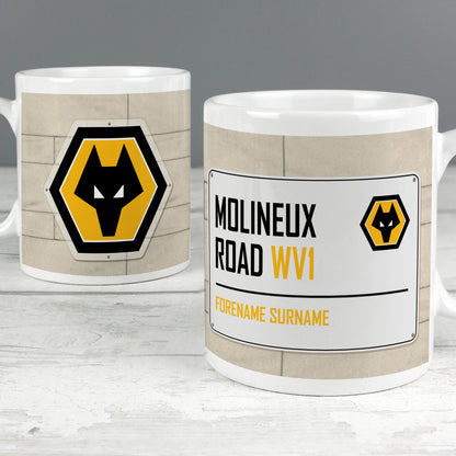 Wolves Street Sign Mug