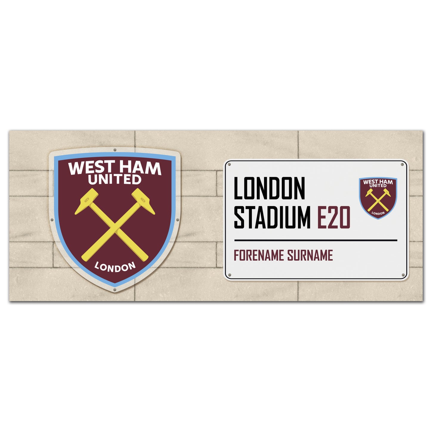 West Ham United FC Street Sign Mug