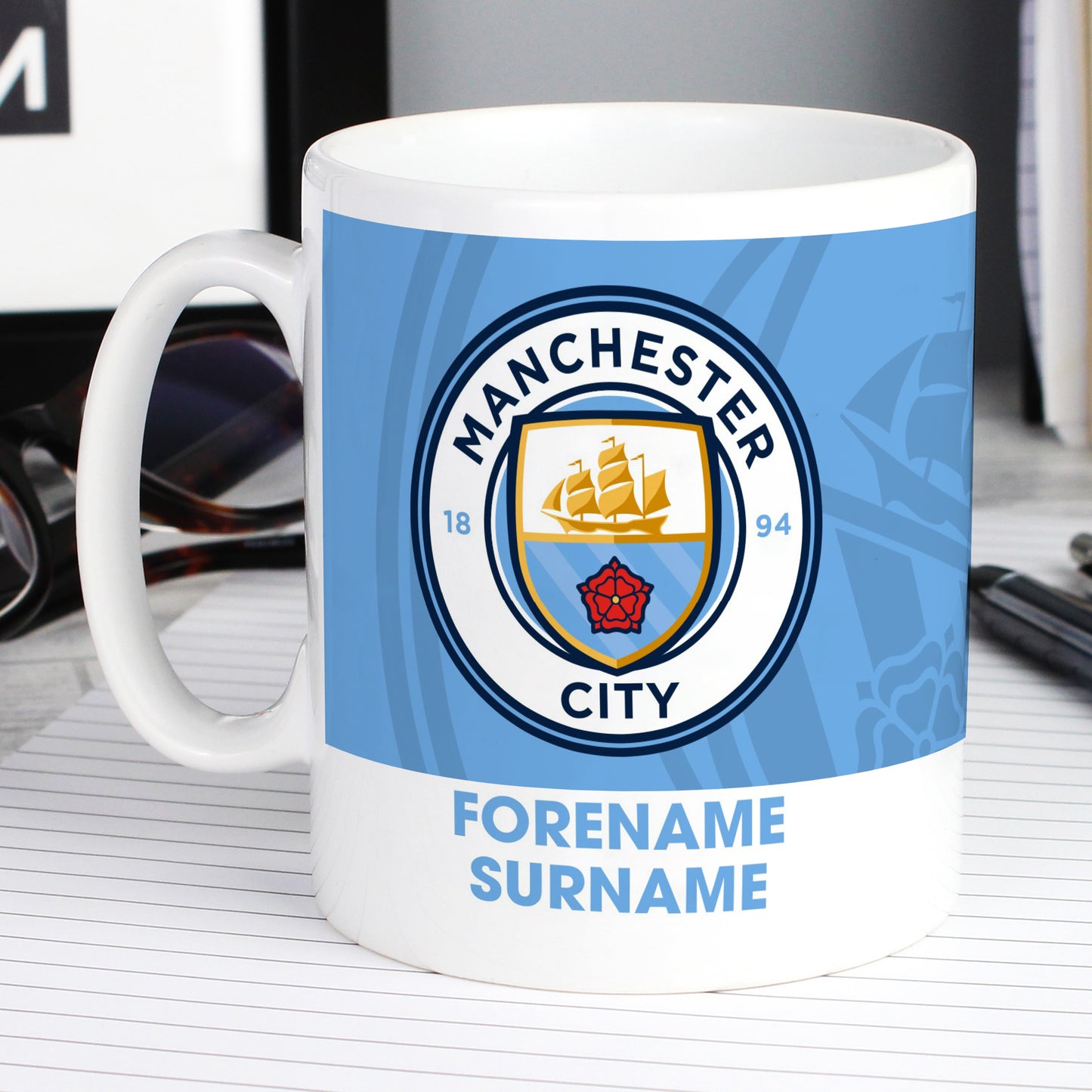 Manchester City FC Bold Crest Mug