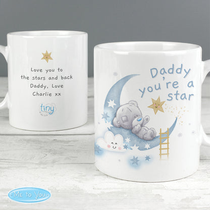 Personalised Tiny Tatty Teddy Daddy You're A Star Mug