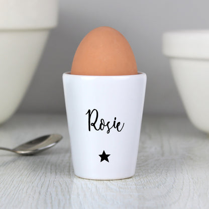 Personalised Star Name Only Egg Cup