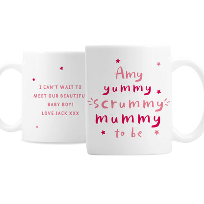 Personalised Yummy Scrummy Mummy To Be Mug