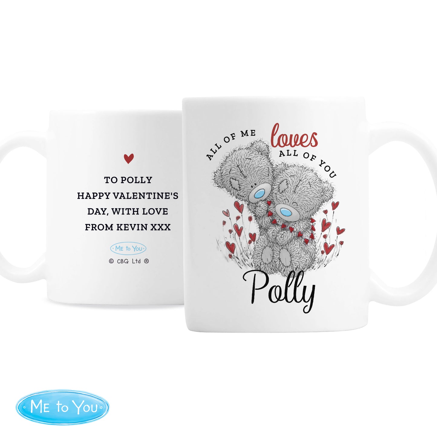 Personalised Me to You Valentine Mug