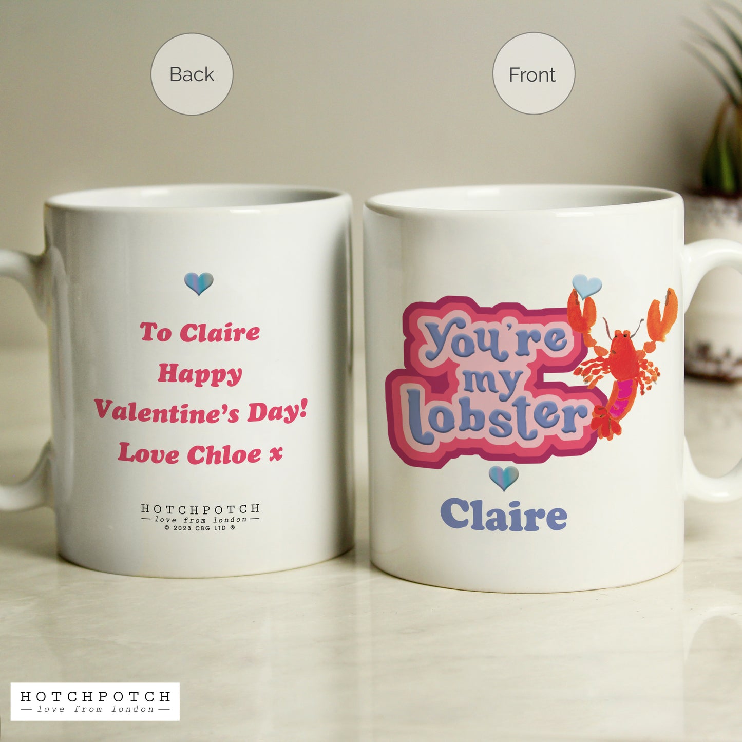 Personalised Hotchpotch Youre My Lobster Mug