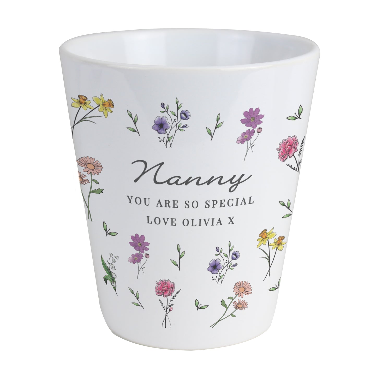 Personalised Wild Flowers Plant Pot