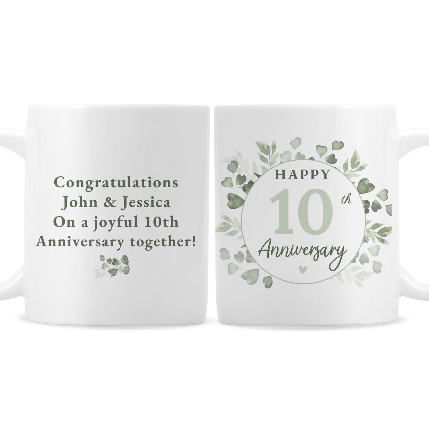 Personalised Botanical Anniversary Mug