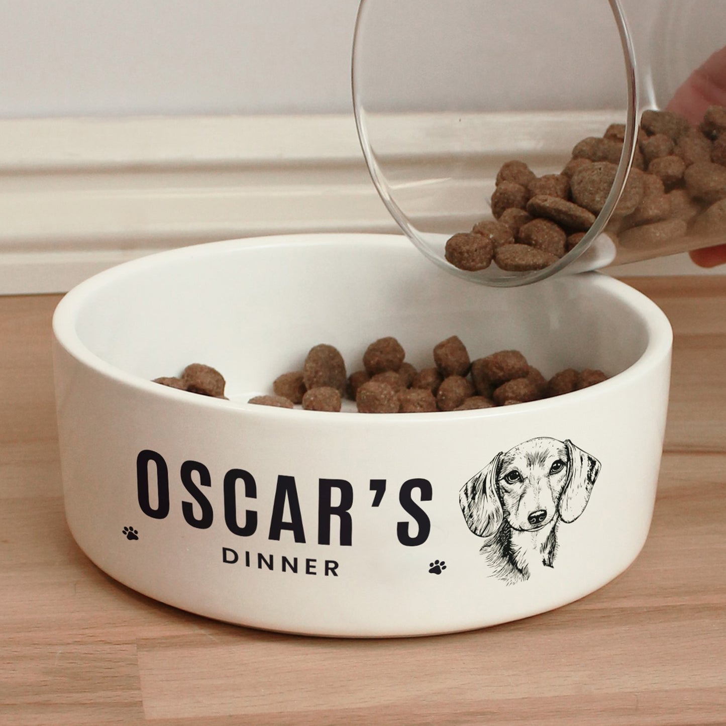 Personalised Dog Breed Feeding Bowl