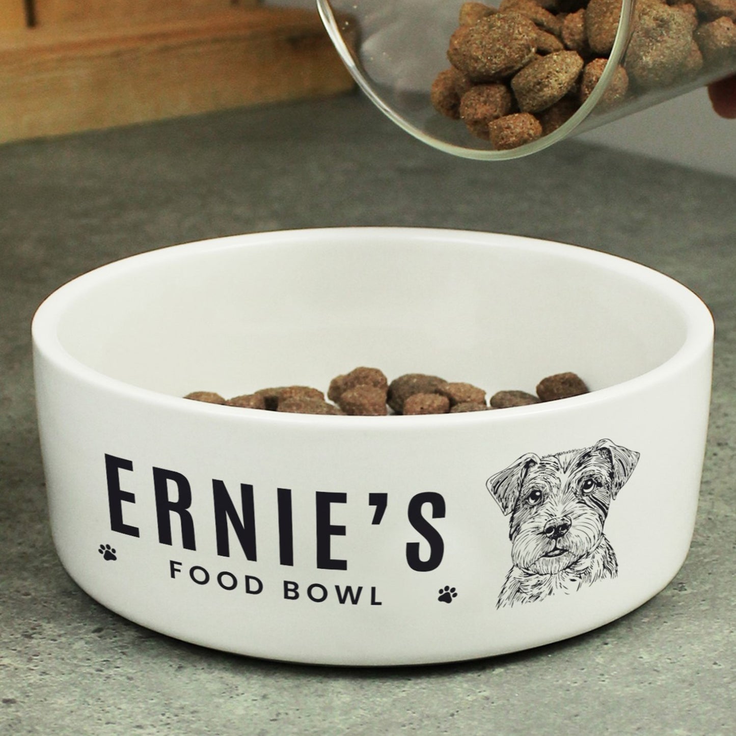 Personalised Dog Breed Feeding Bowl