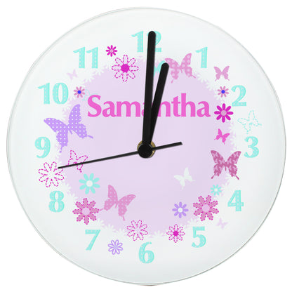 Personalised Butterfly Clock