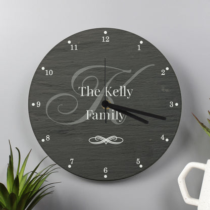 Personalised Family Glass Clock