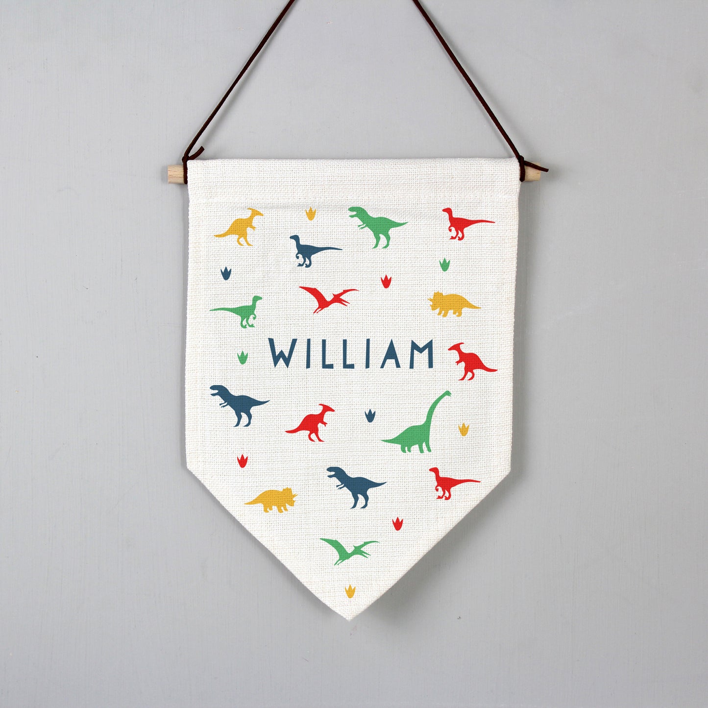 Personalised Dinosaur Hanging Banner