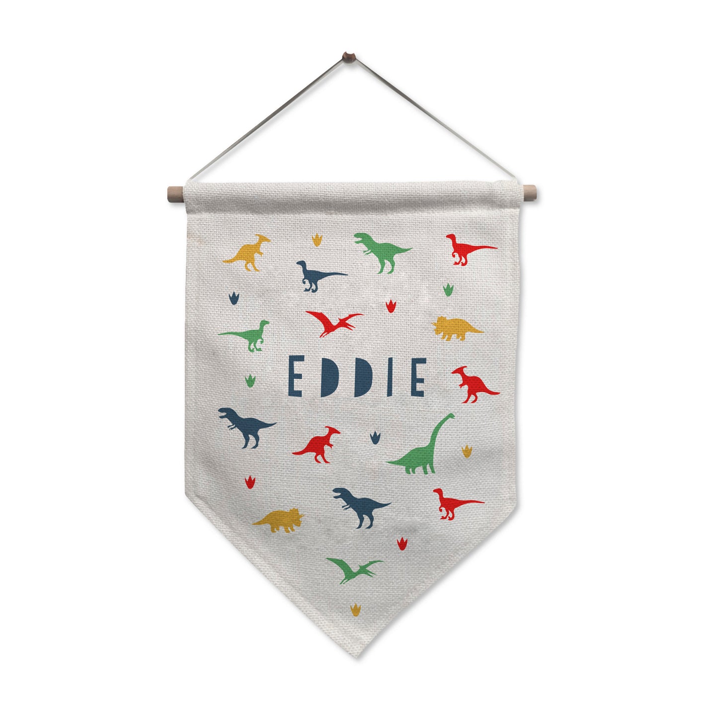 Personalised Dinosaur Hanging Banner