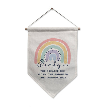 Personalised Rainbow Hanging Banner