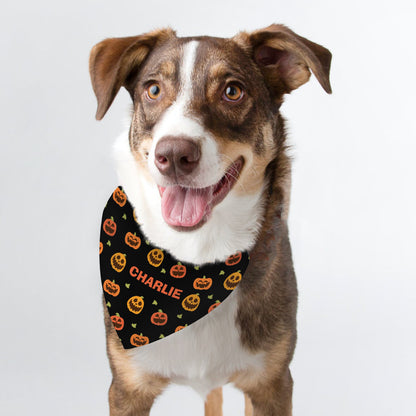 Personalised Pumpkin Patch Dog Bandana