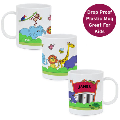 Personalised Zoo Plastic Mug