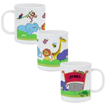 Personalised Zoo Plastic Mug