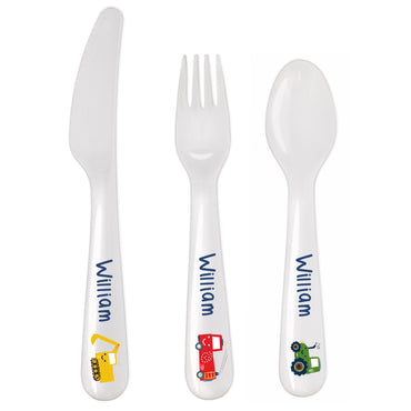 Personalised Vehicles Plastic Cutlery