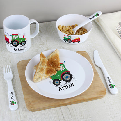 Personalised Tractor Plastic Mug