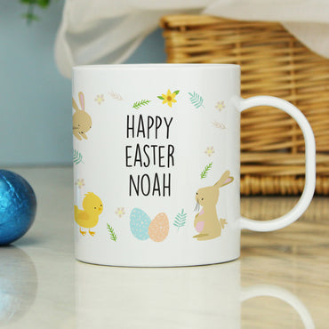 Personalised Easter Bunny Plastic Mug