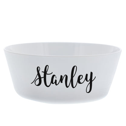 Personalised Name Plastic Cat Bowl