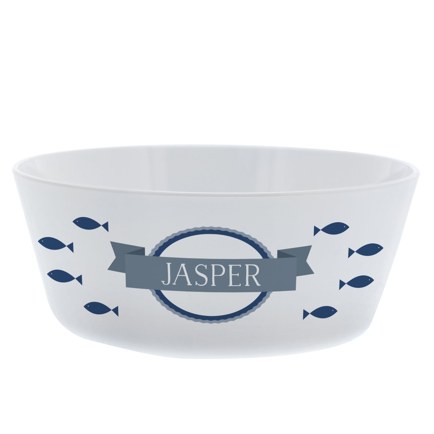 Personalised Fish Plastic Cat Bowl