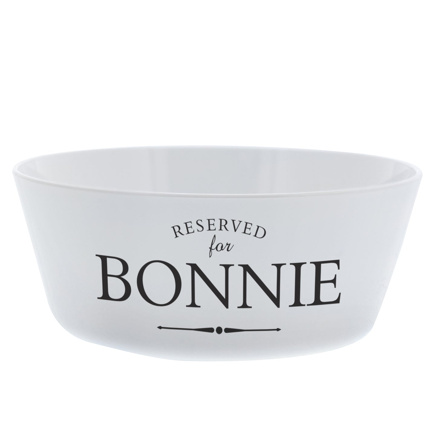 Personalised Reserved for Plastic Cat Bowl